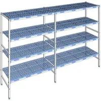 Tournus Ausstattung Verstellbares Regal mit 4 Ebenen aus Aluminium 175 x 283.4 x 50 cm - PLE2834
