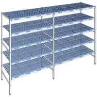 Tournus Ausstattung Versetzbares Regal mit 5 Ebenen aus Aluminium 175 x 283.4 x 56 cm - PLI2834