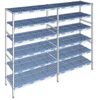 Tournus Ausstattung Verstellbares Regal mit 6 Ebenen aus Aluminium 205 x 273.6 x 50 cm - PLO2736