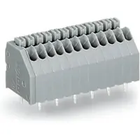 Wago 250-1402 Leiterplattenklemme,Drücker,0,5 mm2,grau 2501402 - 180 Stück