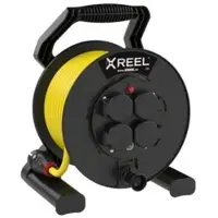 Pce 9250016-p Kabeltrommel XREEL 250 4xSSD nat Shutter 25m 3G2,5 N07V3V3-F K35 gelb BA IP54 9250016p