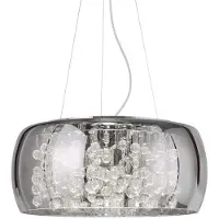 Ideal Lux Pendelleuchte Audi-80 8-flg. Rauchfarben 197654 Rund