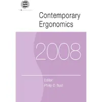 Sonstige Verlage Contemporary Ergonomics 2008