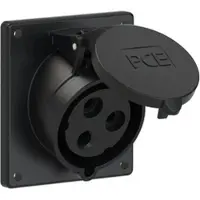 Pce 423-7f9 CEE-Anbausteckdose schräg (92x100mm) 32A 3p 7h IP44/IP54 4237f9