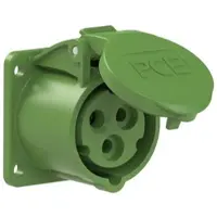 Pce 313-10f9 CEE-Anbausteckdose gerade (54x60mm) 16A 3p 10h IP44/IP54 31310f9