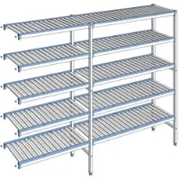 Tournus Ausstattung Regal mit herausnehmbaren Clayettes 5 Ebenen Aluminium 175 x 229.3 x 40 cm - ACC2293
