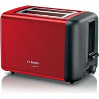 Bosch TAT3P424, 2 Scheibe(n), Schwarz, Rot, Edelstahl, 970 W, 220-240 V, 300 mm