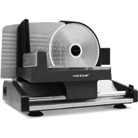 Nutrichef Allesschneider Elektrisch 200W – Brotschneidemaschine 19cm, 0–15mm Sch