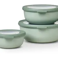 Mepal Multischale Cirqula Round 3-teiliges Set - Mikrowellen Geschir - Geignet a