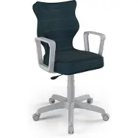 Entelo Jugend-Wachstumsstuhl Ergonomischer Schreibtischstuhl Für Körpergrösse 159-188 Cm, Norm Grau Monolith 24