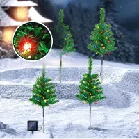 Peviasot Solar Weihnachtsbaum Gartenstecker 12 Stück, 240 LED Bunt, 8 Leuchtmodi, 50 cm, Weihnachtsdeko für Garten