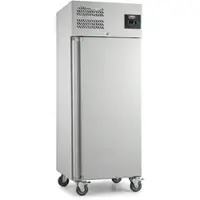 Romux Kühlschrank mit 1 Tür 74 cm mit Umluftkühlung | Gastro Kühlschrank aus Edelstahl mit 650 L Kapazität - 3 Einlegeböden und 550 W