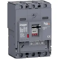 Hager HNS100GC Leistungsschalter h3+ P160 LSnI 3P3D 100A 40kA CTC