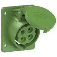 Pce 414-10f87 CEE-Anbausteckdose schräg (75x85mm) 16A 4p 10h IP44/IP54 41410f87