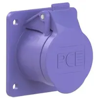 Pce 362f8v CEE-Anbausteckdose gerade 60x70mm 16A 2p 24VAC 50/60Hz IP44/IP54 TWIST