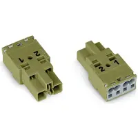 Wago 770-272 Stecker,2-polig,Kod. B,hellgrün 770272 - 100 Stück