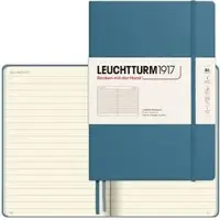 Leuchtturm Notizbuch Composition, 366182, Karton Hardcover, Stone Blue, 109 Blatt / 219 Seiten, 80 g/m2, liniert, B5