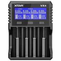 XTAR VX4 V2– Universelles Analyse Ladegerät für 1,5V; 3,6 - 3,7V Li-Ion; 3,2V LiFePO4 & 1,2V Ni-MH Akkus