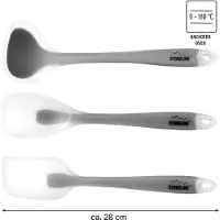 Stoneline Küchenhelfer-Set, 3-tlg. 1 Schaber, 1 Kochlöffel und 1 Suppenkelle