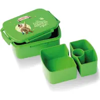 Awave Die Schule der Magischen Tiere Brotdose Snackbox, aus rPET | grün, Henrietta