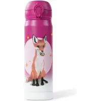 Awave Die Schule der Magischen Tiere Trinkflasche 380 ml Edelstahl | beerenrot, Rabbat