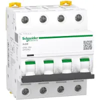 Schneider Electric A9F92463 Leitungsschutzschalter iC60L, 4P, 63A, Z-Charakteristik, 15kA