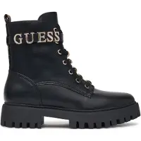 GUESS Damen Schnürboot Ficki schwarz