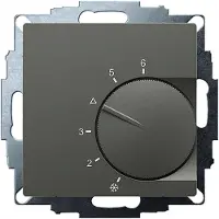 Eberle Controls Eberle 191873154302 UP-Raumregler, Anthrazit 55x55, 5-30C, AC 230V, 1Wechsler, 10A/5A UTE 1031-Anthrazit-55