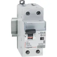 Legrand 410964 DX3 FI/LS-Schalter B-Charakteristik, 13A, 1P+N, 6kA, 30mA, Typ A, 230VAC, 2TE