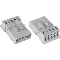 Wago 890-295/080-000 Stecker,5-polig,pink 890295080000 - 50 Stück