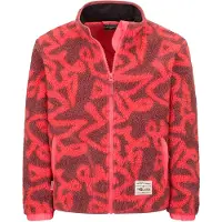 TROLLKIDS Fleecejacke "KIDS LYNGDAL JACKET", Kinder, Gr. 122, pink salmon, frozen berry, Jacken Fleecejacke, sportlich, mit neutralem Schnitt, aus Polyester
