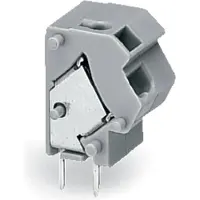 Wago 254-823 Anreihbare 2-Leiter-Leiterplattenklemme,0,75 mm2,Rastermaß 10/10,16 mm,lichtgrau 254823 - 100 Stück
