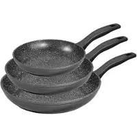Stoneline Germany Pfannenset 3-teilig 20/24/28 cm | Antihaftbeschichtet