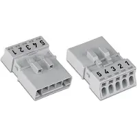 Wago 890-275 Stecker,5-polig,Kod. B,hellgrün 890275 - 50 Stück