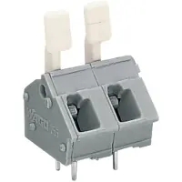 Wago 256-503/333-000 Leiterplattenklemme,Fingerdrücker,2,5 mm2,grau 256503333000 - 45 Stück