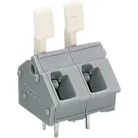 Wago 256-504/333-000 Leiterplattenklemme,Fingerdrücker,2,5 mm2,grau 256504333000 - 35 Stück