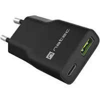 Natec NUC-2377, Drinnen, AC, 12 V, Schwarz