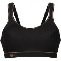 Anita Sport-BH "Sport BH extreme control", Damen, Gr. 65, Cup D, schwarz (schwarz, gold), Obermaterial: 76% Polyester PES. 19% Polyamid PA. 5% Elasthan EL., BHs Sport-BH