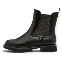 Tamaris Damen Chelsea-Boots Stiefeletten mit Blockabsatz, Schwarz, zum Schlüpfen