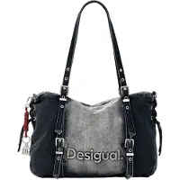 Desigual Stylische schwarze Damentasche mit vielseitigen Tragemöglichkeiten