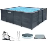 Intex Aufstellpool Graphite Grey Panel 26396NP