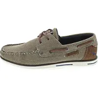 Mustang Herren Bootsschuhe schlammfarben Gr. 41, mit Wechselfußbett, flexibler und rutschhemmender Laufsohle, Modell 26M0051001
