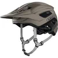 ABUS MTB-Helm CliffHanger - Fahrradhelm für anspruchsvolle Trails - mit großen Lüftungsöffnungen & TriVider Riemensystem - für Damen und Herren - Grau, Größe M