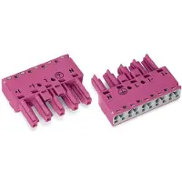 Wago 770-285/080-000 Buchse,5-polig,Kod. B,pink 770285080000 - 50 Stück