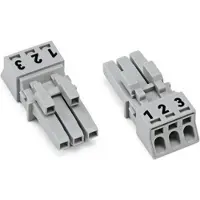 Wago 890-243/060-000 Buchse,3-polig,Kod. B,grau 890243060000 - 50 Stück