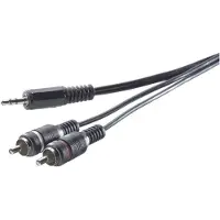 Speaka Professional Cinch / Klinke Audio Anschlusskabel (2x Cinch-Stecker