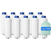 Waterdrop Low-TDS Filterkartuschen, Ersatz für De'Longhi DLSC002, 10 Pack | Reduziert den TDS-Wert.