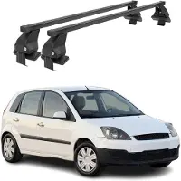 Menabo Stahl Dachträger Gepäckträger für Ford Fiesta 2001-08 5tür Schwarz