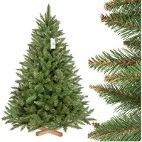 Benza Ibenzoa Künstlicher Weihnachtsbaum 150 cm – realistisches, pflegeleichtes Nadelwerk, massiver Holzständer, einfacher Aufbau, für Innen & überdachte Außenbereiche