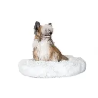Karlie Hundebett Agnes rund Polyester weiß 58,5 x 58,5 x 14 cm